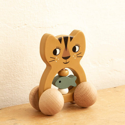 Roommate Rammelaar On Wheels Tiger - Roommate - Babywinkel - 5713137005149