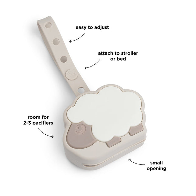 Silicone pacifier pouch Sheepy - Babywinkel - 5712643058700