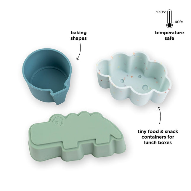 Silicone shapes 3 pcs Happy clouds - Babywinkel - 5712643052005