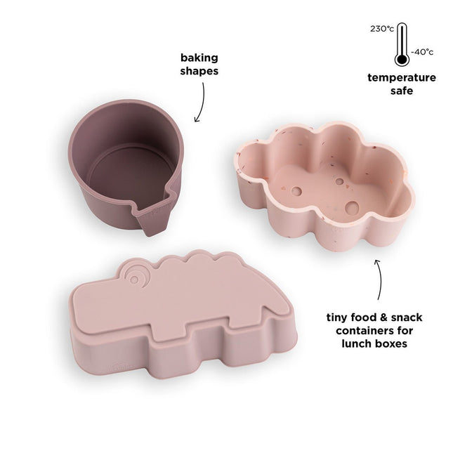 Silicone shapes 3 pcs Powder Happy clouds - Babywinkel - 5712643051978