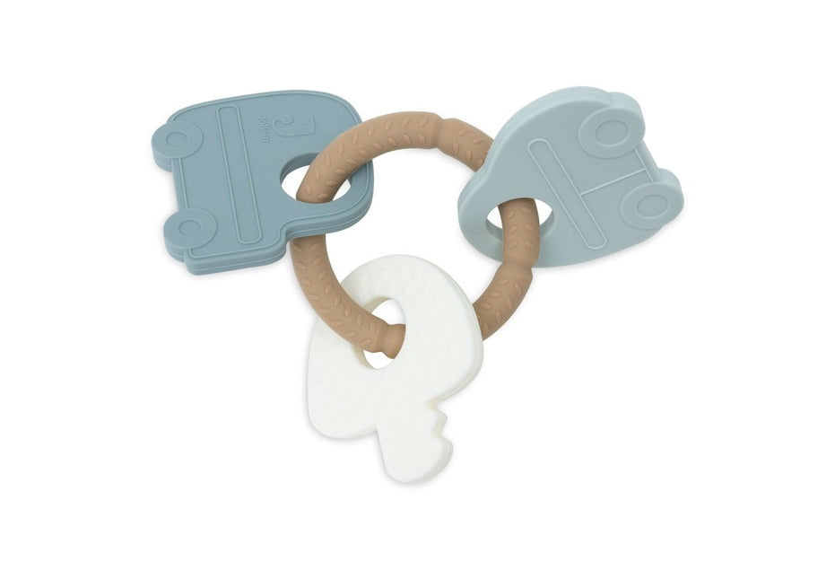 Siliconen Bijtring Sleutelbos - On The Go - Babywinkel - 8717329393714