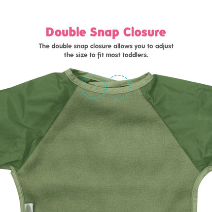 Silly Billyz Fleece small Longsleeve Bibs olive - Babywinkel - 9315455232021