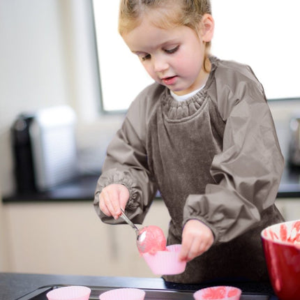 Silly Billyz Slabbetje Messy Eater Taupe koop je bij Babywinkel