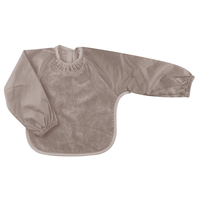 Silly Billyz Slabbetje Small Lange Mouwen Taupe koop je bij Babywinkel