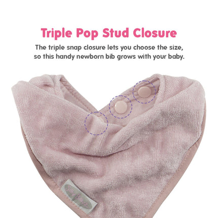 Silly Billyz Towel Bandana Bibs dusty antique pink - Babywinkel - 9315455073167