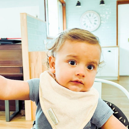Silly Billyz Towel Bandana Bibs white sand - Babywinkel - 9315455240781