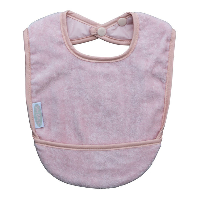 Silly Billyz Towel pocket Bibs dusty pink - Babywinkel - 9315455013361