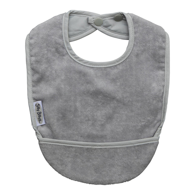 Silly Billyz Towel pocket Bibs silver - Babywinkel - 9315455013354