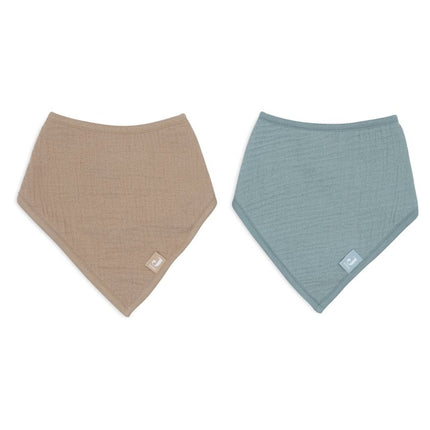 Slab Bandana Hydrofiel - Sea Green/Biscuit - 2 Stuks - Babywinkel - 8717329393073
