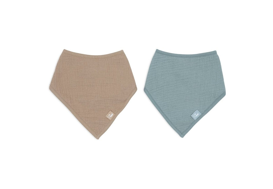 Slab Bandana Hydrofiel - Sea Green/Biscuit - 2 Stuks - Babywinkel - 8717329393073