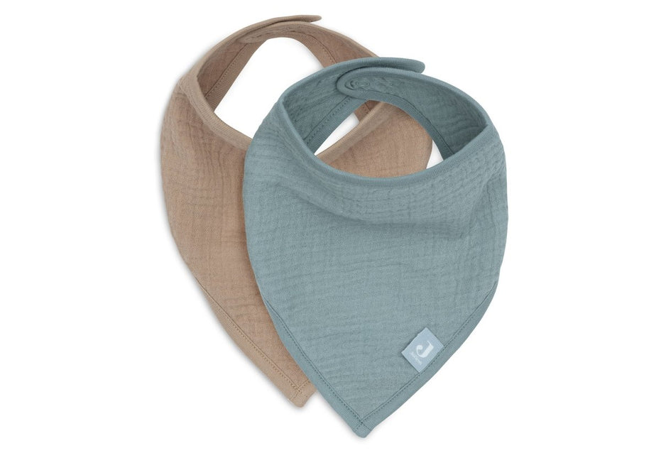 Slab Bandana Hydrofiel - Sea Green/Biscuit - 2 Stuks - Babywinkel - 8717329393073