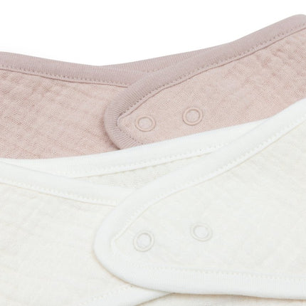 Slab Bandana Hydrofiel - Wild Rose/Oatmeal - 2 Stuks - Babywinkel - 8717329393066