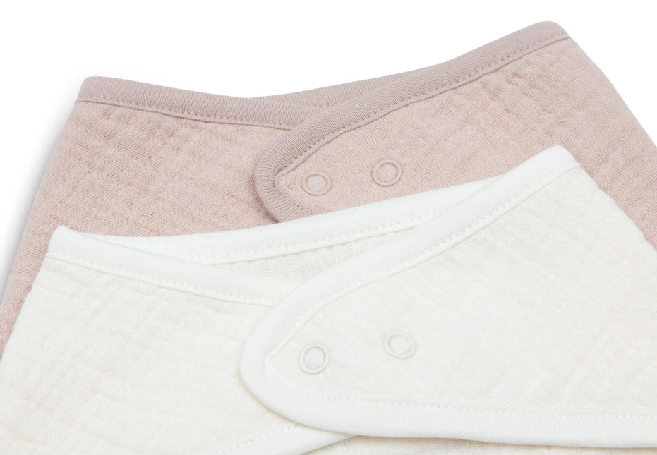 Slab Bandana Hydrofiel - Wild Rose/Oatmeal - 2 Stuks - Babywinkel - 8717329393066