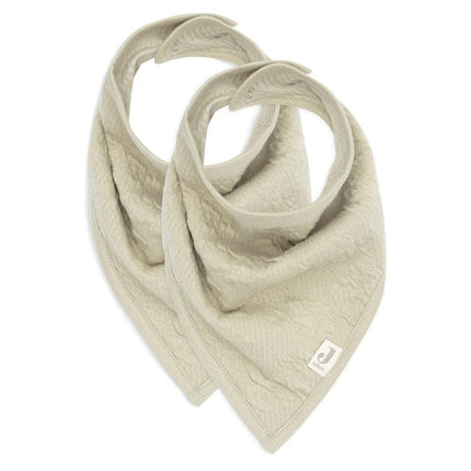 Slab Bandana Soft Waves - Olive Green - 2 Stuks - Babywinkel - 8717329377424