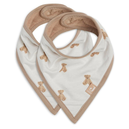 Slab Bandana - Teddy Bear - GOTS - 2 Stuks - Babywinkel - 8717329370098