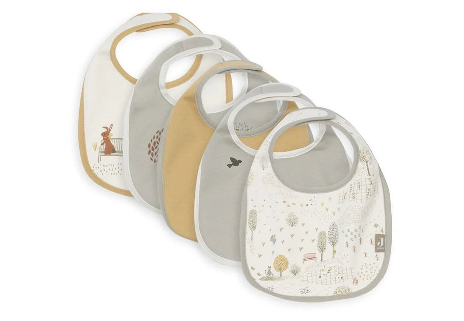 Jollein Slabbetje Tiny Park Waterproef 5St koop je bij Babywinkel