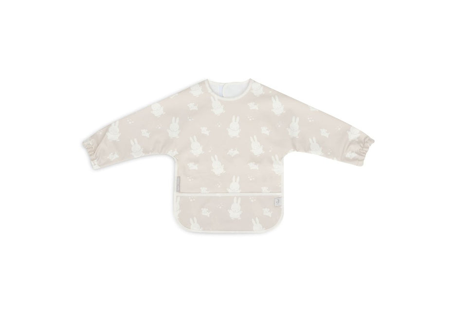 Jollein Slabbetje Waterproof Met Mouw Miffy & Snuffy Nougat koop je bij Babywinkel