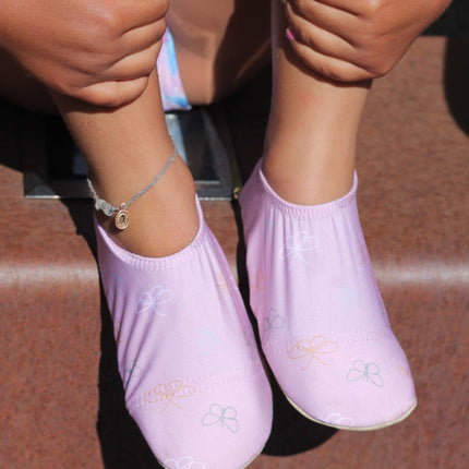 Slipstop Butterfly Peach Shoes Girls - Babywinkel - 8683555282989