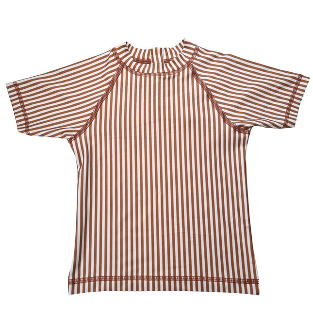 Slipstop UV Shirt Cognac Stripe koop je bij Babywinkel