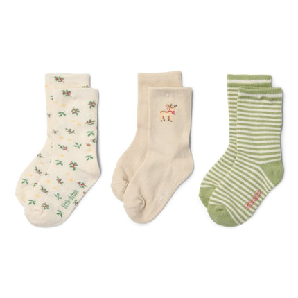 Sokken Little Christmas 3 Delig - Babywinkel - 8721122583852