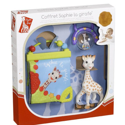 Sophie de Giraf Geschenkdoosje Ontdekboekje + Rammelaar Met Handvat koop je bij Babywinkel
