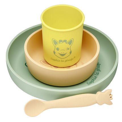 Sophie de Giraf Kinderservies 4St - Sophie de Giraf - Babywinkel - 3056560100015