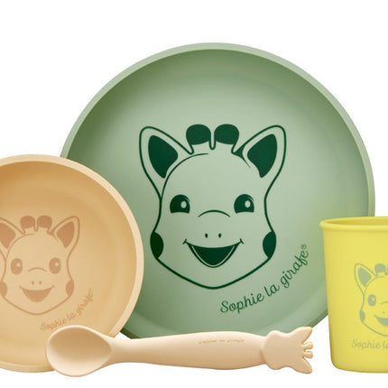 Sophie de Giraf Kinderservies 4St - Sophie de Giraf - Babywinkel - 3056560100015