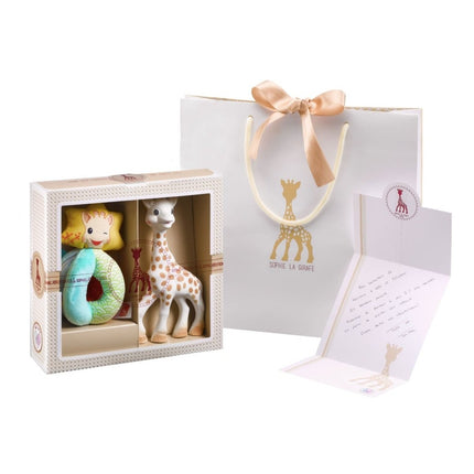 Sophie de Giraf Rammelaar Geboorteset Rammelaars - Sophie de Giraf - Babywinkel - 3056560000025