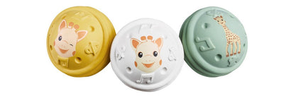 Sophie de Giraf Sensorisch Speelgoed Speelballen met Geluid 3St - Sophie de Giraf - Babywinkel - 3056560105041