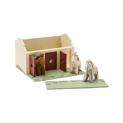 Stal met paarden koop je bij Babywinkel