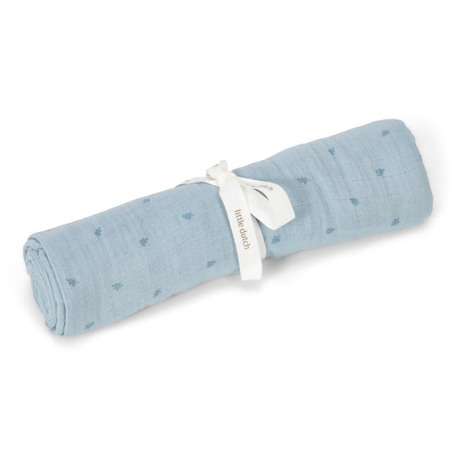 Hydrofiele doek 120x120 - Pure Denim Blue