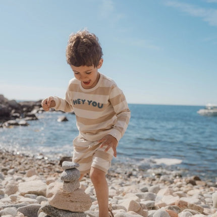 Sweater Biscuit Stripe koop je bij Babywinkel