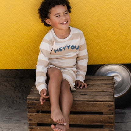 Sweater Biscuit Stripe koop je bij Babywinkel