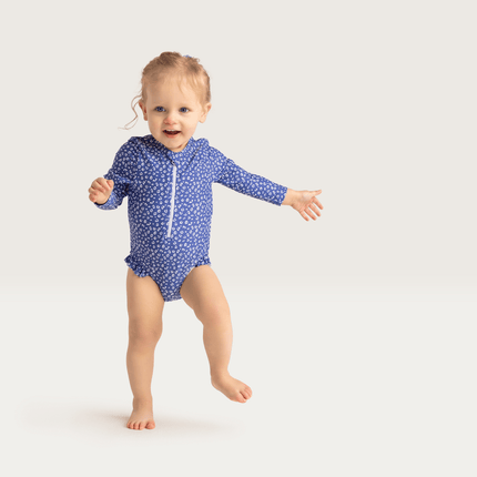 Swim Essentials Badpak Kind Blue Leopard Lange Mouwen - Swim Essentials - Babywinkel - 7432234118139
