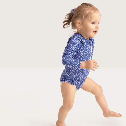 Swim Essentials Badpak Kind Blue Leopard Lange Mouwen - Swim Essentials - Babywinkel - 7432234118139