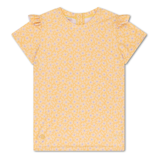 Swim Essentials Florish Yellow Rashguard T-shirt - Babywinkel - 8721197415249