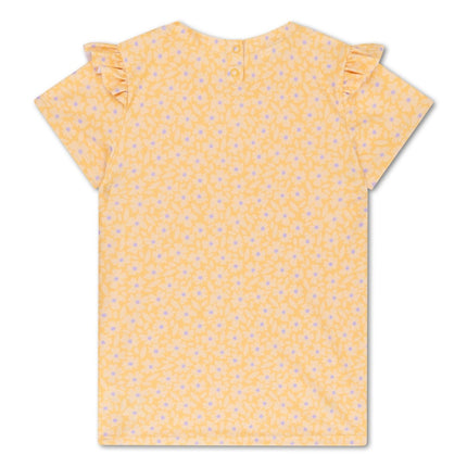 Swim Essentials Florish Yellow Rashguard T-shirt - Babywinkel - 8721197415249