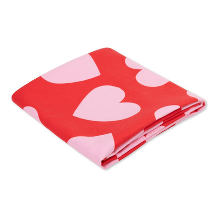 Swim Essentials Hearts Red Beach Towel - Babywinkel - 8721197417342