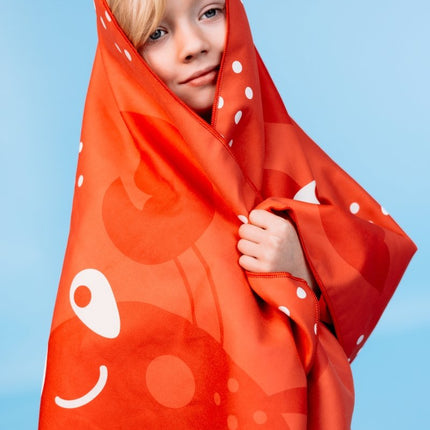 Swim Essentials Oh Crab Red Beach Towel - Babywinkel - 8721197417328
