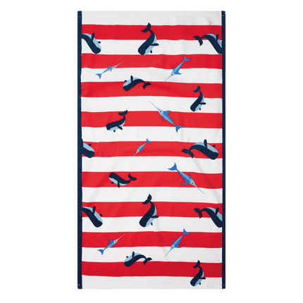 Swim Essentials Strandlaken Walvis Rood 135X65Cm - Swim Essentials - Babywinkel - 7432234190135