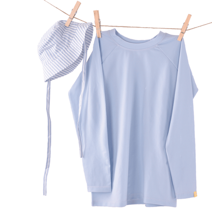 Swim Essentials Zonnehoedje Baby Strepen Lichtblauw - Swim Essentials - Babywinkel - 7432233967929