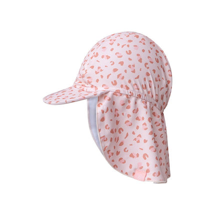 Swim Essentials Zonnehoedje Baby Uv Old Pink Leopard Neck Protection - Swim Essentials - Babywinkel - 7432233967981
