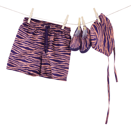 Swim Essentials Zonnehoedje Baby Zebrastrepen Blauw - Swim Essentials - Babywinkel - 7432233967905