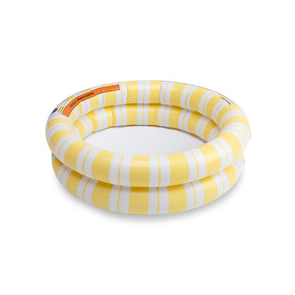 Swim Essentials Zwembad Baby Geel/Wit Striped 60cm koop je bij Babywinkel