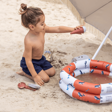 Swim Essentials Zwembad Kind Walvis Rood Wit 60Cm - Swim Essentials - Babywinkel - 7432233934990