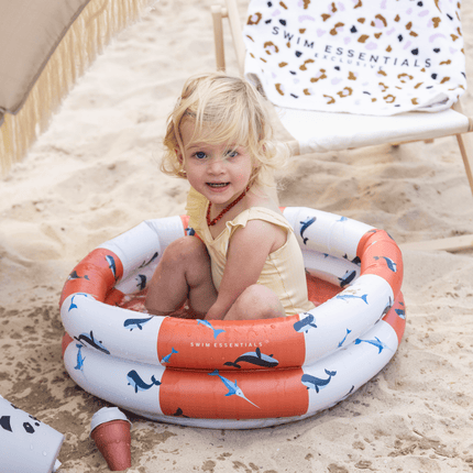 Swim Essentials Zwembad Kind Walvis Rood Wit 60Cm - Swim Essentials - Babywinkel - 7432233934990
