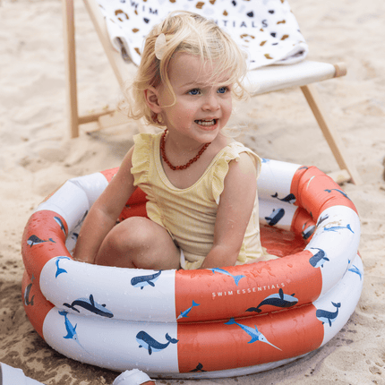 Swim Essentials Zwembad Kind Walvis Rood Wit 60Cm - Swim Essentials - Babywinkel - 7432233934990