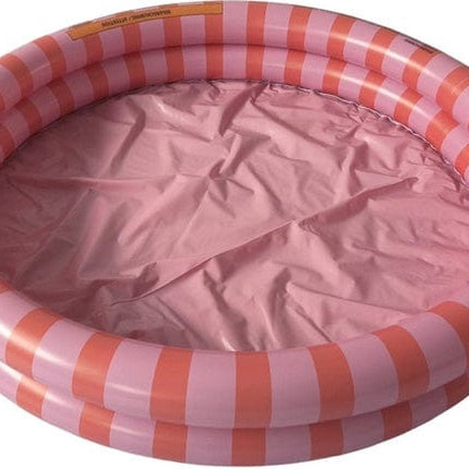 Swim Essentials Zwembad Orange Red Striped 100 Dia - Swim Essentials - Babywinkel - 7432234235249