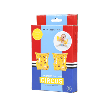Swim Essentials Zwembandjes Circusprint 0 - 2 Jaar Geel - Swim Essentials - Babywinkel - 7432234134122
