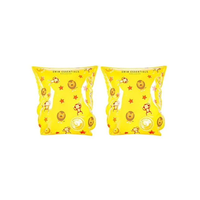 Swim Essentials Zwembandjes Circusprint 0 - 2 Jaar Geel koop je bij Babywinkel